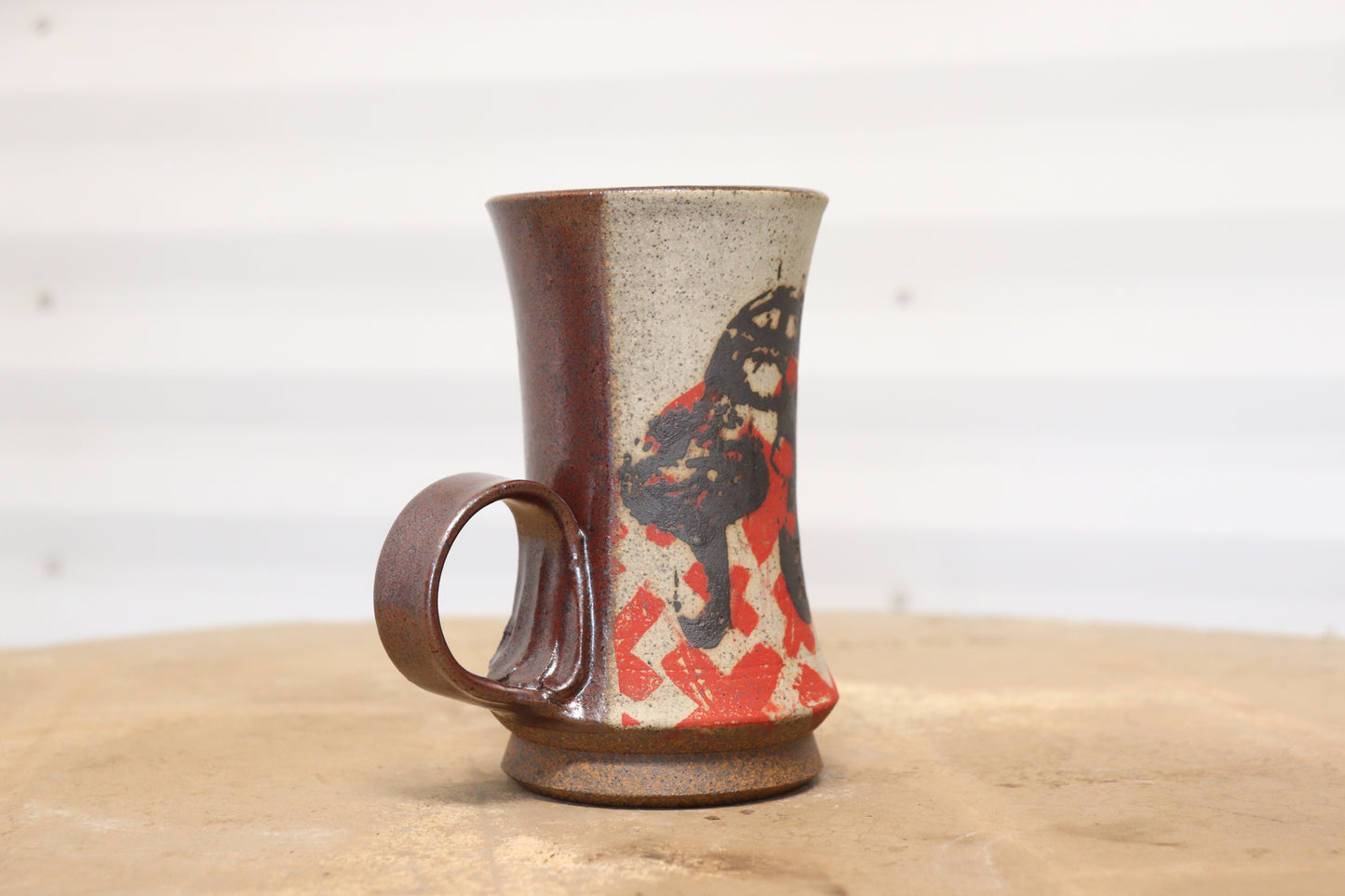 Amanita Mushroom Mug - Deer Bone Ash Glaze