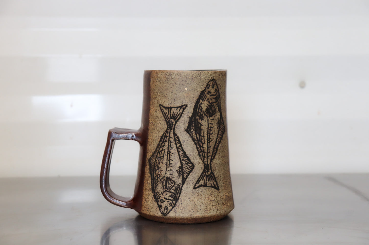 Halibut Mug - Deer Bone Ash Red