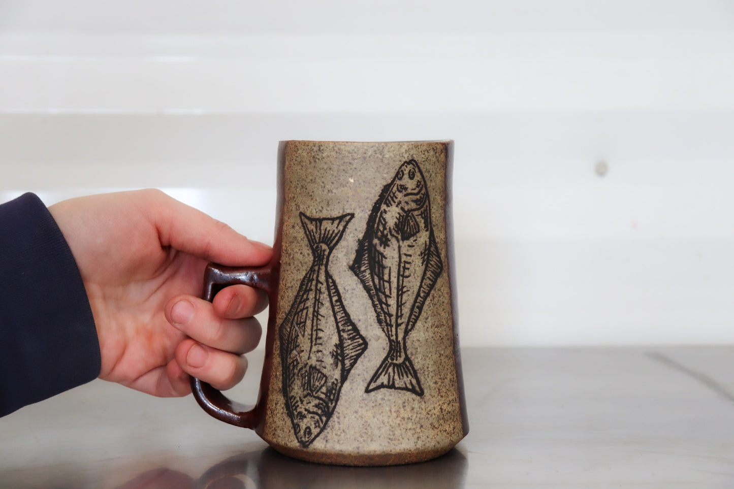 Halibut Mug - Deer Bone Ash Red