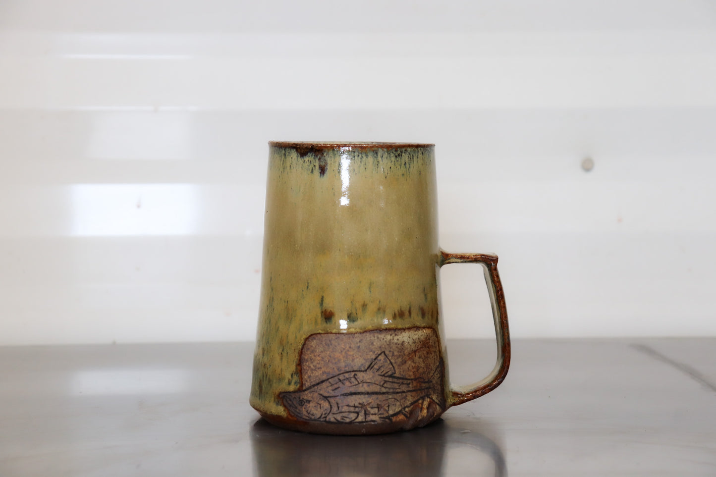 Salmon Mug - Yellowhead County White