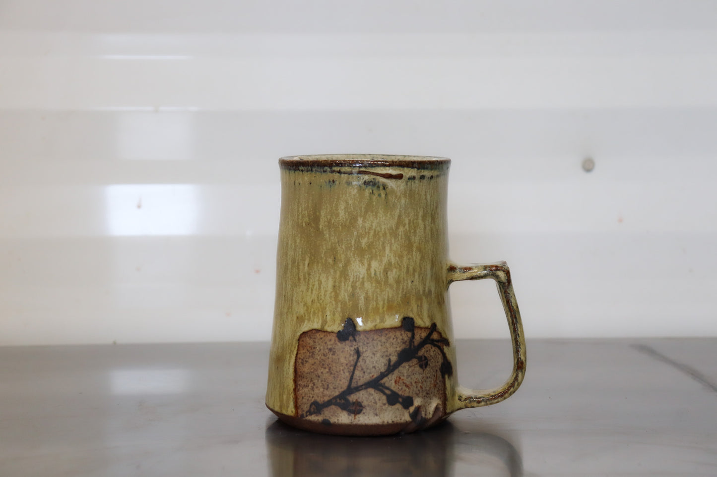 Bison Skull Mug - Yellowhead County Iron White