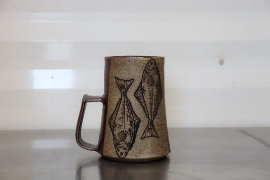 Halibut Mug - Deer Bone Ash Red