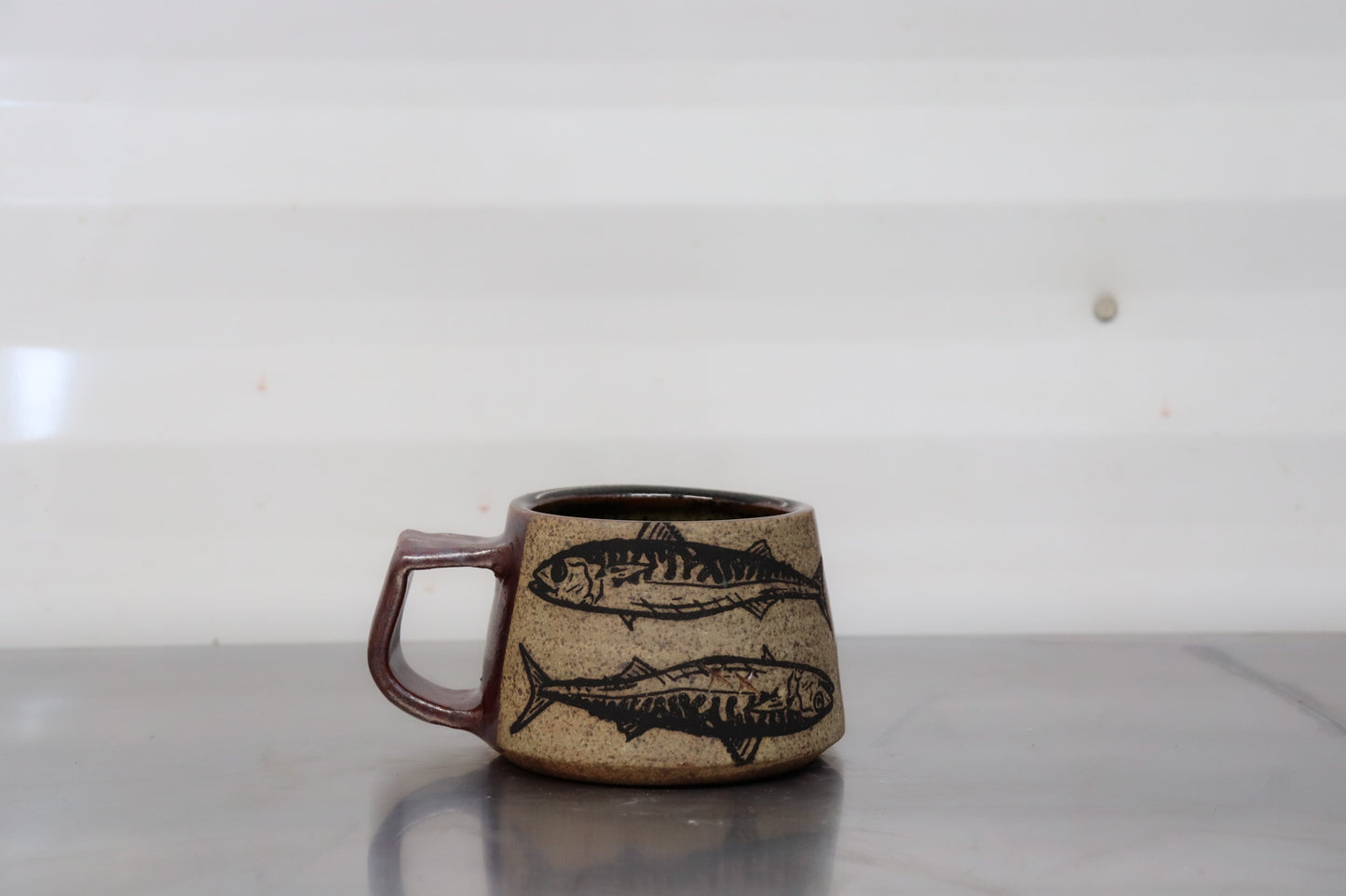 Mackerel Shortie Mug - Deer Bone Ash Red