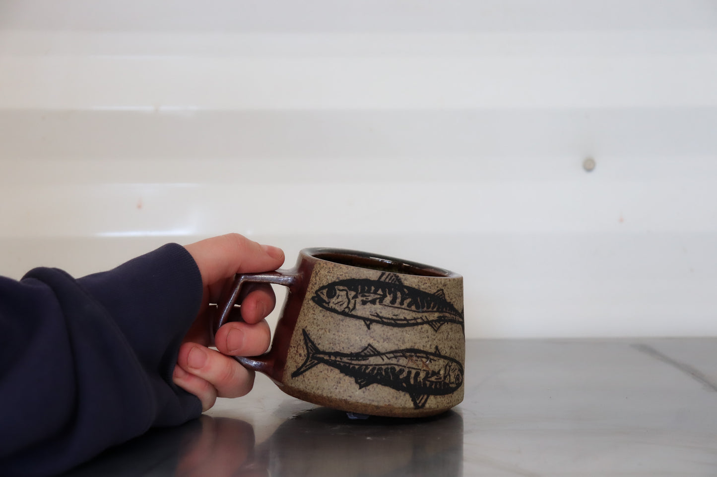 Mackerel Shortie Mug - Deer Bone Ash Red