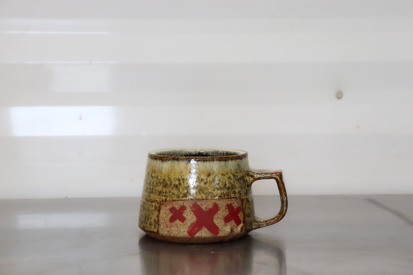 Moth Shortie Mug - Yellowhead County Iron White