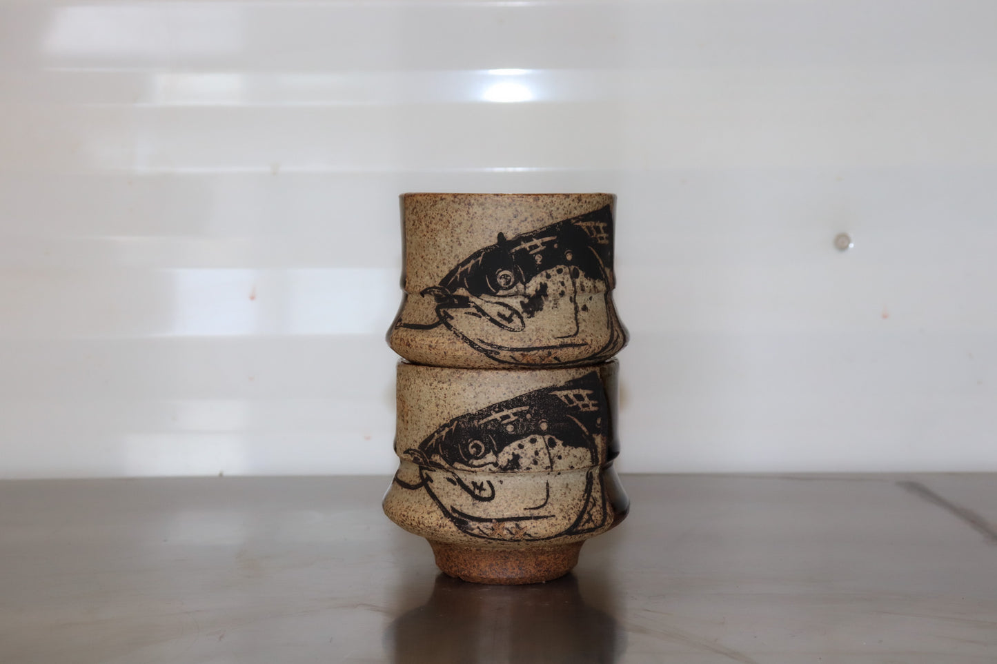 Fish Head Wine Tumbler - Forest Green